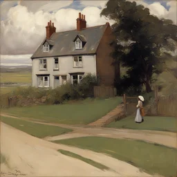 a house by Stanhope Forbes