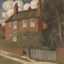 a house by Stanley Spencer