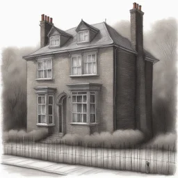 a house by Stephen Wiltshire