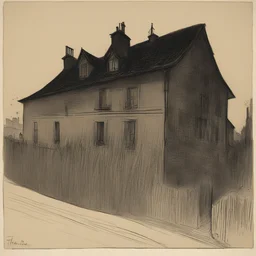 a house by Théophile Steinlen