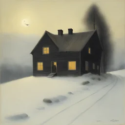 a house by Theodor Kittelsen