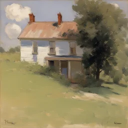 a house by Theodore Robinson