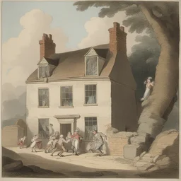 a house by Thomas Rowlandson