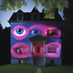 a house by Tony Oursler