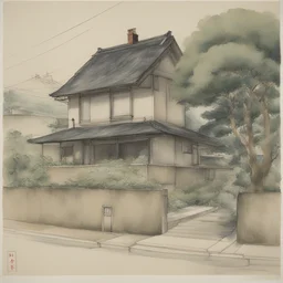 a house by Tsuguharu Foujita
