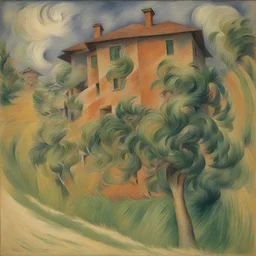 a house by Umberto Boccioni