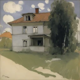 a house by Valentin Serov