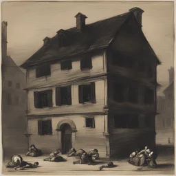 a house by Valentin de Boulogne