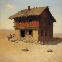 a house by Vasily Vereshchagin