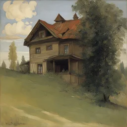 a house by Viktor Vasnetsov