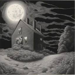 a house by Virgil Finlay