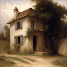 a house by William-Adolphe Bouguereau