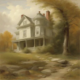 a house by William Trost Richards