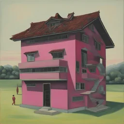 a house by Yue Minjun