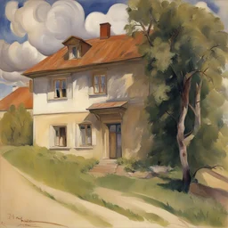 a house by Zinaida Serebriakova