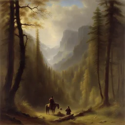 a character by Albert Bierstadt