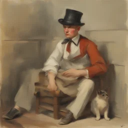 a character by Albert Tucker