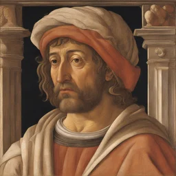a character by Andrea Mantegna