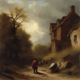 a character by Andreas Achenbach