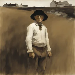 a character by Andrew Wyeth