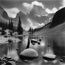 a character by Ansel Adams