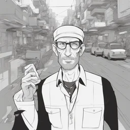 a character by Asaf Hanuka