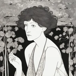 a character by Aubrey Beardsley