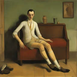 a character by Balthus