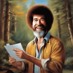 a character by Bob Ross