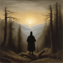 a character by Caspar David Friedrich