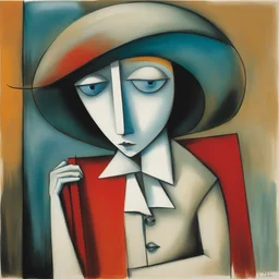 a character by Charles Blackman