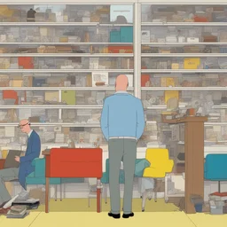 a character by Chris Ware