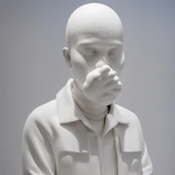 a character by Daniel Arsham
