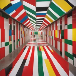 a character by Daniel Buren