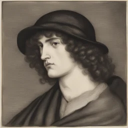 a character by Dante Gabriel Rossetti