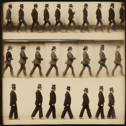 a character by Eadweard Muybridge
