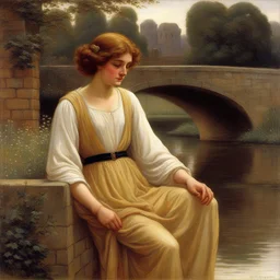 a character by Edmund Leighton