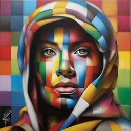 a character by Eduardo Kobra