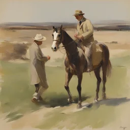 a character by Edward Seago