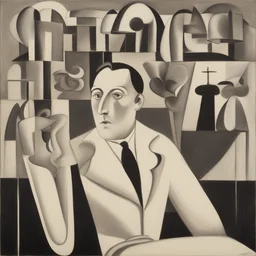 a character by Edward Wadsworth