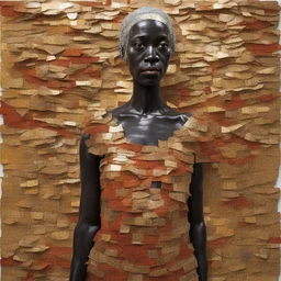 a character by El Anatsui