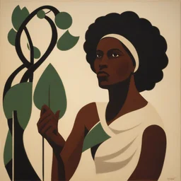 a character by Elizabeth Catlett