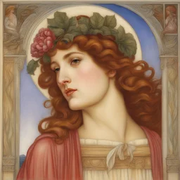 a character by Evelyn De Morgan