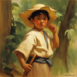 a character by Fernando Amorsolo