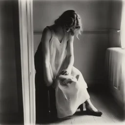 a character by Francesca Woodman