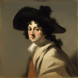 a character by Francisco De Goya