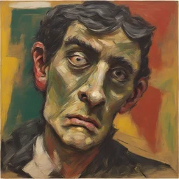 a character by Frank Auerbach