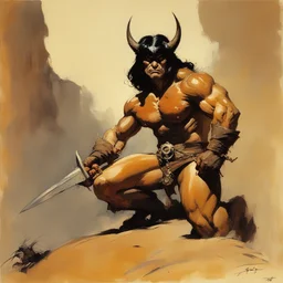 a character by Frank Frazetta