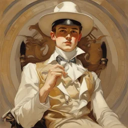 a character by Frank Xavier Leyendecker