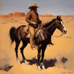 a character by Frederic Remington